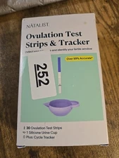 Natalist Ovulation Test Strips & Tracker Kit 30Ct With Test Cup Exp 11/2026