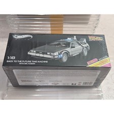 Hot Wheels Elite BCJ97 Back to the Future DeLorean Time Machine 1:18 New