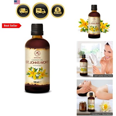 St Johns Wort Infused Oil 3.4 Fl Oz - 100ml - Hypericum Perforatum - 100% Pur...