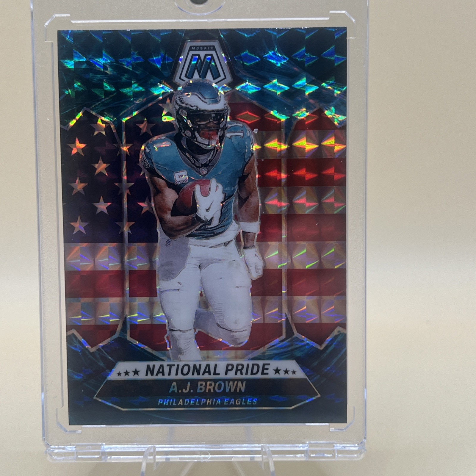 2024 Panini Mosaic - National Pride A.J. Brown #265 Genesis Mosaic Prizm