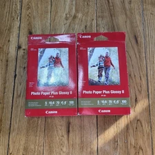 Canon - Photo Paper Plus Glossy II 4x6 - 2 x 100 Sheets.  PP-301 unopened