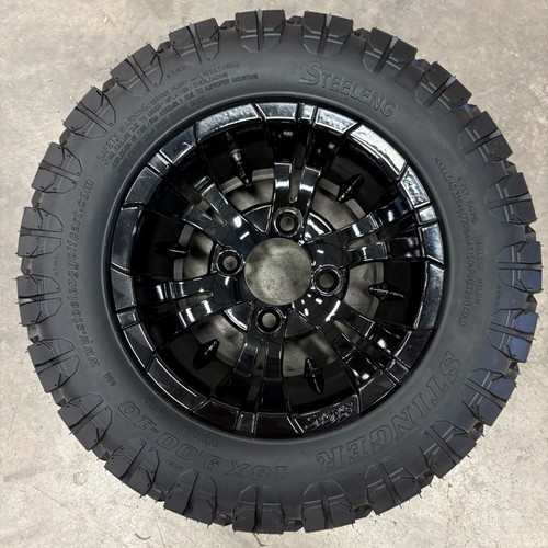 10" Vampire Black Wheel & 18x9-10 DOT Stinger All Terrain Tire-1 Assembly (USED)