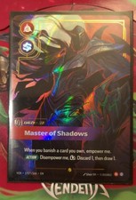 Zed - Master Of Shadows 191*/166 (Signature) Overnumber - Riftbound - Vendetta — live eBay listing