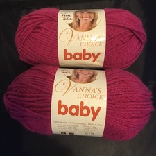 Lion Brand / Vanna  s Choice - BABY  Berrylicious  2 Skeins  3.5 oz 170 yds