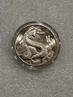 Vintage Tri State Refining 1oz .999 Silver Round Dragon Ultra High Relief