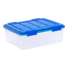 26.5 Qt./6.6 Gal. Clear Plastic Storage Boxes...