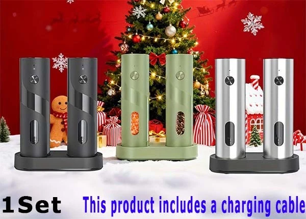 Compact Modern Easy-To-Clean Powerful Lightweight Electric Seasoning Grinder Set