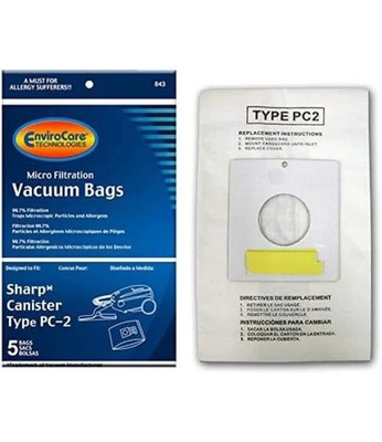 5 Sharp 843 Bags PC2 5PK REPLEC6311 EC7311