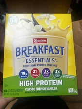 Case of 6 Carnation Breakfast Essentials High Protein Powder Drink Mix Vanilla