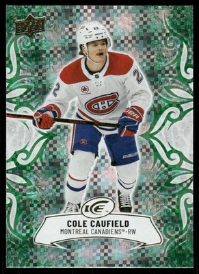 2024-25 Upper Deck Ice Emerald Green #82 Cole Caufield - HKY