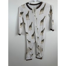 Kyte Baby Giraffe Print Bamboo Romper 6-12 Months