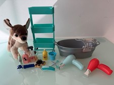 Our Generation Pet Grooming Salon Vet Accessory Set for 18" Dolls - Lot 14 pcs
