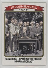 2023 Topps Heritage News Flashbacks Gerald Ford Freedom of Information Act 05cx