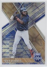 2019 Panini Elite Extra Edition Status Blue Die-Cut 3/75 Trey Harris #178 s3g