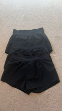 3 Abercrombie Fitch Girls active shorts size 11/12 Black