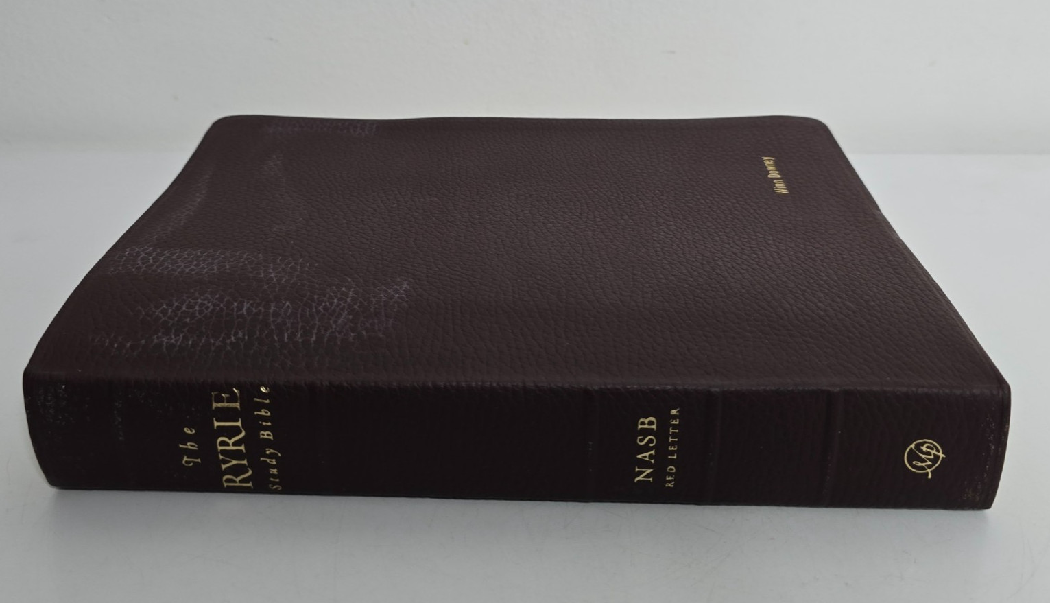 The Ryrie NASB Study Bible Burgundy Genuine Leather Red Letter Edition 2012