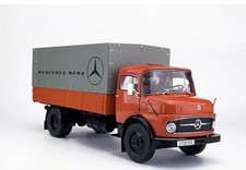 1/18 Mercedes Benz L911 Orange Flatbed Telonato Service Truck Schuco Ovp Limited
