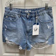 Lovers + Friends Jack Denim Distressed Shorts size 29 - NWT
