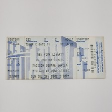Vtg WNBA New York Liberty Vs Houston Comets Ticket Stub July 28 2002 7/28/2002