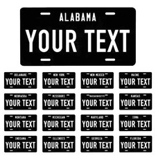 Personalized Metal License Plate With Ur State And Name Customized 3x6 6x12 Personalized Metal License Plate With Ur State And Name Customized 3x6 6x12