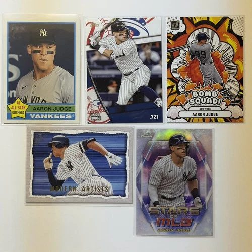 Aaron Judge Lot (5 Cards) - Topps Chrome Panini Prizm Refractor MLB Yankees