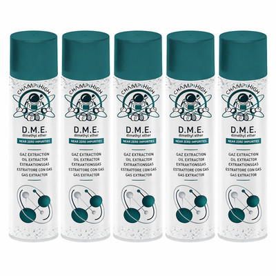 6x CHAMP HIGH DME Extraktionsgas 420ml Dimethyl Ether Profi Pack hohe Reinheit