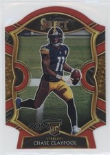 2020 Panini Select Concourse Red Prizm Die-Cut Chase Claypool #70 2l4