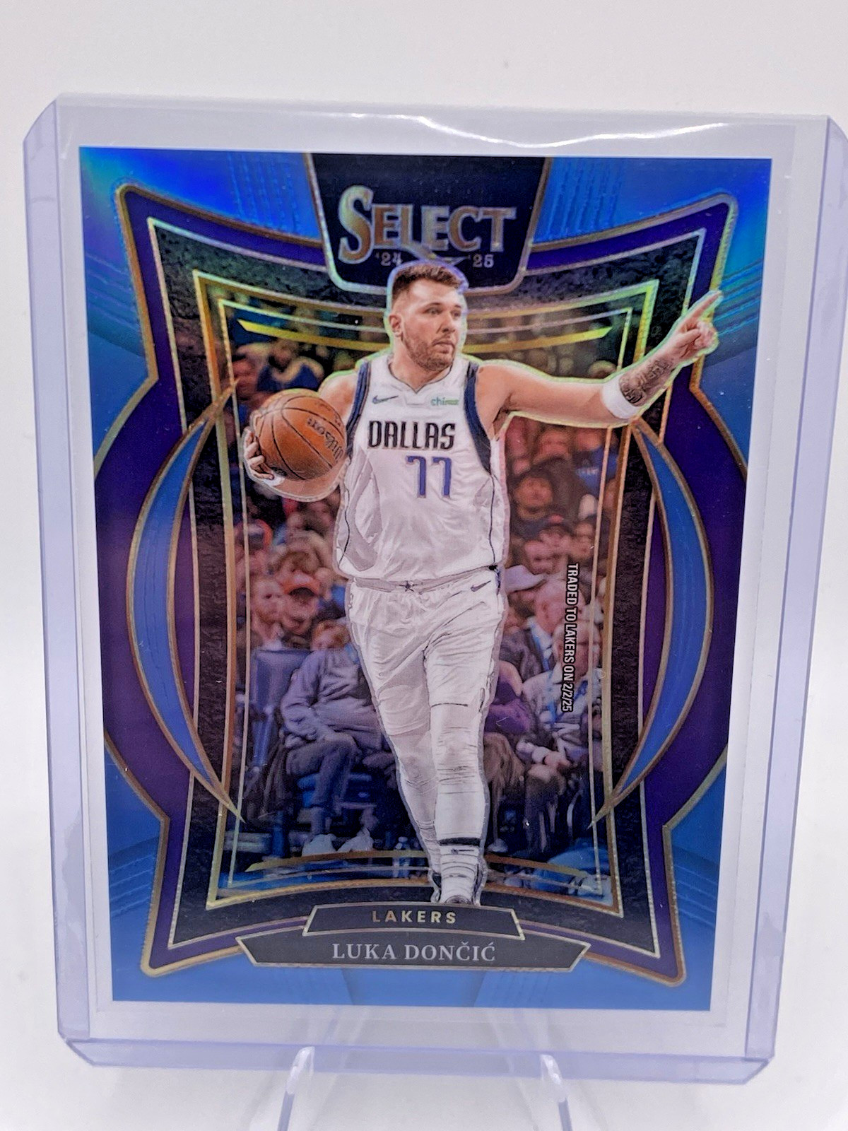 2024-25 Panini Select #56 Luka Doncic Light Blue Prizm #/299 LA Lakers