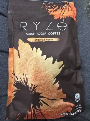 RYZE Mushroom Coffee ''Bright & Smooth'' 30 Servings EXP 2/2028. SEALED