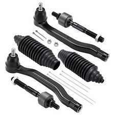 Fits 1994-1997 Honda Accord 2.2l Front Inner Outer Tie Rods Boots 6-piece Set