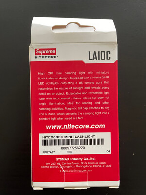 Supreme NITECORE Mini Camping Light FW17 Red NOS New | eBay