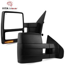 Power Heated Tow Mirrors For 2004-2006 Ford F150 F-150 Puddle Lights Turn Signal Power Heated Tow Mirrors For 2004-2006 Ford F150 F-150 Puddle Lights Turn Signal