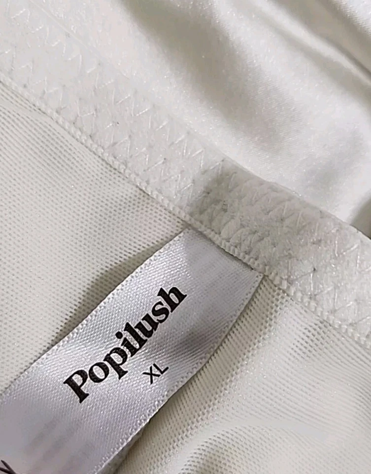 Новый с ярлыками Popilush женщин размер XL-крем слоновой кости без рукавов Shapewear брюки комбинезон. - Изображение 4 из 4