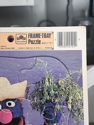 Vintage Sesame Street Frame Tray Puzzle Farmer Grover - Picture 3 of 5