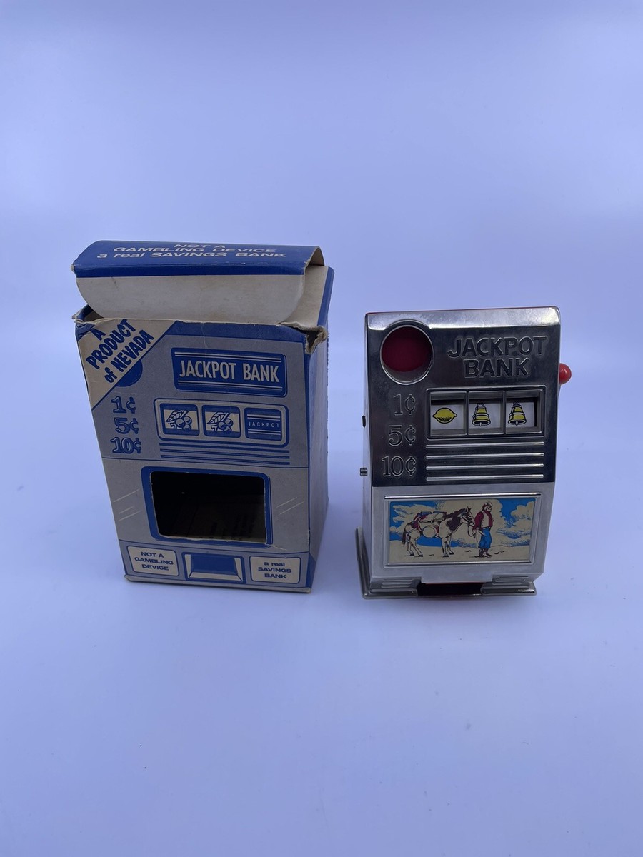 Vintage Reno Plastic Nevada Jackpot Slot Machine Toy Bank | eBay