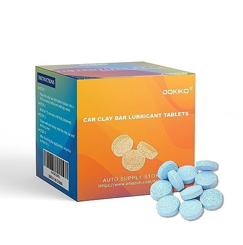 DOKIKO Clay bar Lubricant Tablets 100 Pcs(1pcs=16 fl D-Car Cleaning Kit