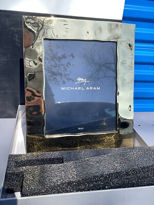 Michael Aram Reflective Gold 122572 Photo Picture Frame, 8'' X 10'' Open Display