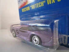 Hot Wheels HW 1991 VECTOR "AVTECH" WX-3 First Edition #207 Blue Card UHW 
