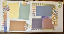 12X12 SCRAPBOOK 2PG LAYOUT CARE BEAR RAINBOW HANDMADE 2SCRAPPYCHIX