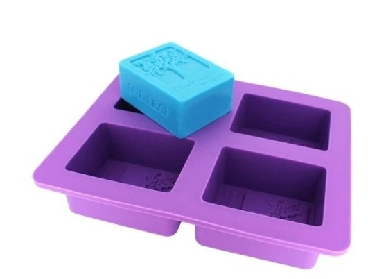 4-cavity Rectangle Tree Soap Mold Cake Mold Silicone Resin Mould Chocolate Mold - Image 4 of 4