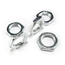 10pcs M18 X 1.5 Steel Hex Nuts Metric Thread Zinc Plated Finished Hardware Nuts