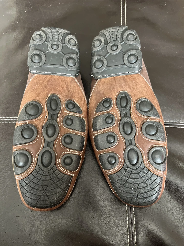 Men's BriXton Moccasin Comfort Slip On Loafers White 8.5 - Image 2 of 4