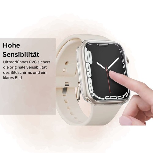 Housse de protection en silicone pour Apple Watch série 1-7 8 9 10 Ultra housse ✅ protection écran - Photo 3 sur 19