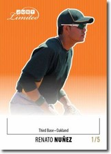 RENATO NUNEZ 2011 Just LIMITED Rookie Mint ORANGE Parallel RC #/5
