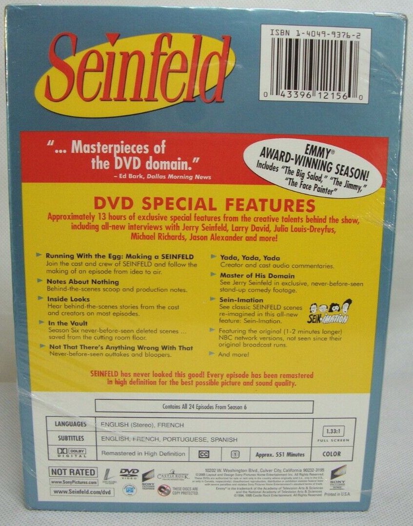 Seinfeld - Season 8 (DVD, 2007, 4-Disc Set) for sale online | eBay