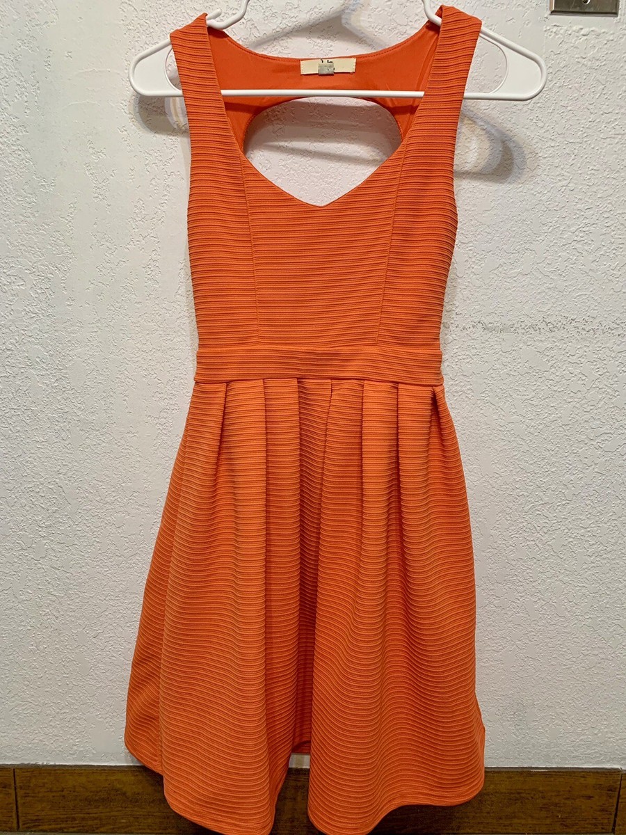 Ya Los Angeles Orange Dress Size S
