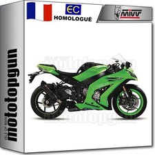 silencieux approuve suono acier noir mivv pour kawasaki zx-10 zx10 r 2015 15