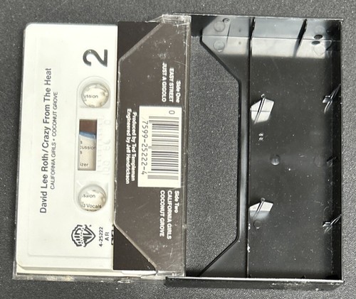 David Lee Roth Crazy From The Heat 25222-4 Heavy Metal Cassette Tape (1985 Used) - Picture 4 of 10