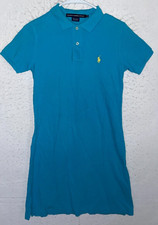 Ralph Lauren Sport Polo Dress Blue Women’s sz S 100% Cotton Knit Preppy Golf