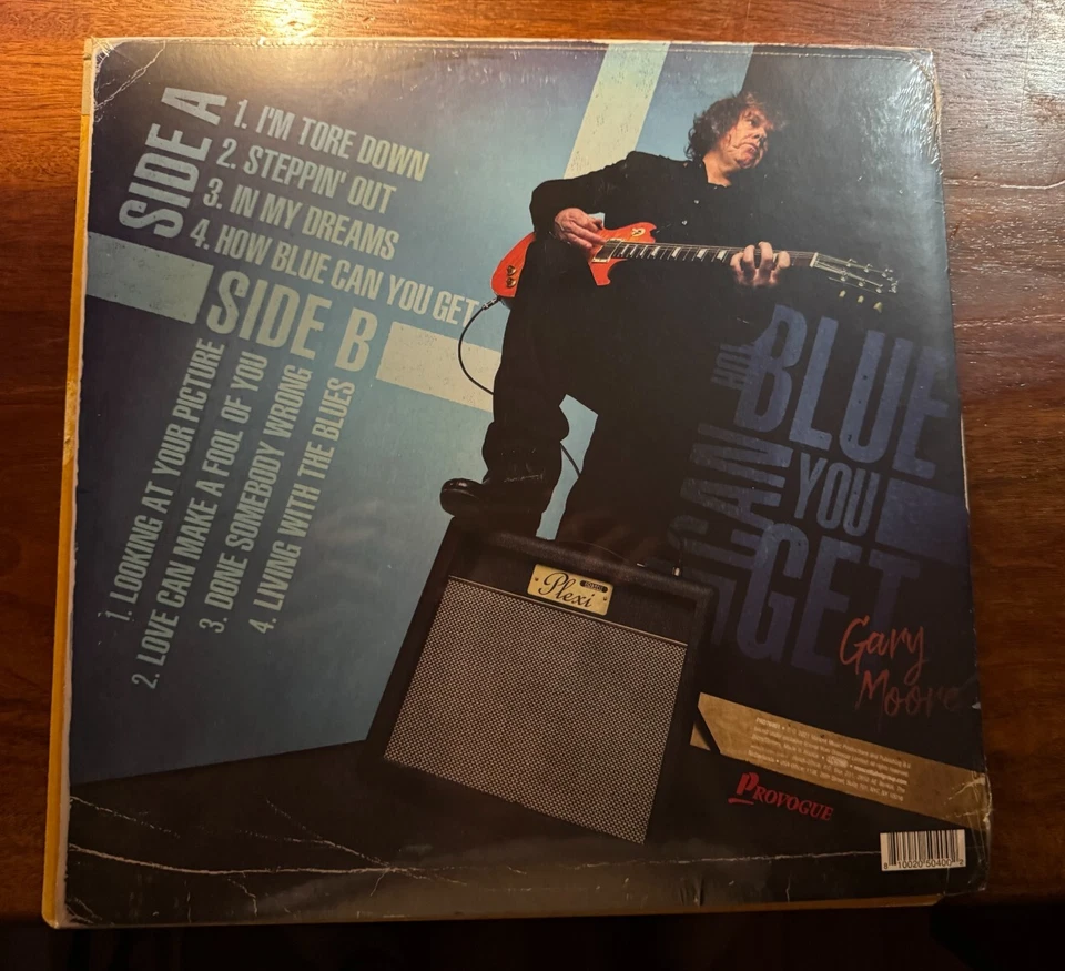 NEW/SEALED GARY MOORE HOW BLUE CAN YOU GET LP BLUE VINYL THIN LIZZY AMAZING MAN - Image 2 of 2